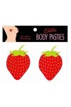 EDIBLE BODY PASTIES STRAWBERRY-Jadalne Nasutniki