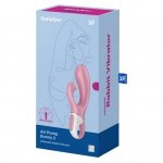 SATISFYER Wibrator Króliczek - Pump Bunny 2 light red