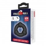 CRAZY BULL - SUPER SOFT RING - SILICONE TRIANGLE-Pierścień na Penisa