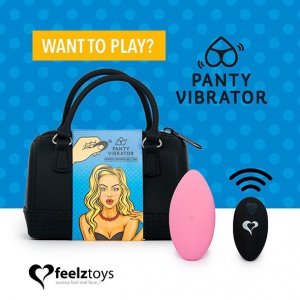 FeelzToys Wibrator do Majtek - Panty Vibe Remote Controlled Vibrator Pink