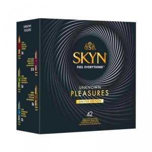 UNIMIL Prezewatywy Mix - SKYN UNKNOWN PLEASURE BOX 42