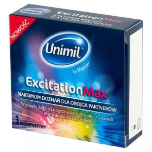 UNIMIL Prezerwatywy Stymulujące - EXCITATION MAX BOX 3