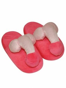 Slippers Penis Pink - Pluszowe Damskie Papcie roz.37-40