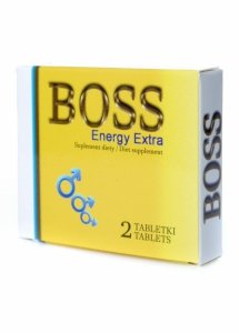 BOSS SERIES Tabletki na Mocną i Szybką Erekcje-Supl.diety-Boss Energy Extra Ginseng 2 szt.