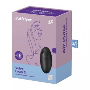 SATISFYER Stymulator Łechtaczki - Vulva Lover 3 black
