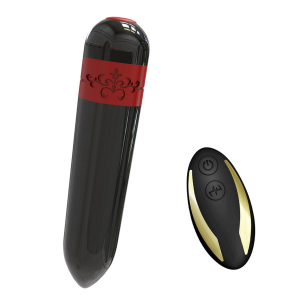 BOSS SERIES Wibrator Bullet na Pilota - Rocket black (with remote)