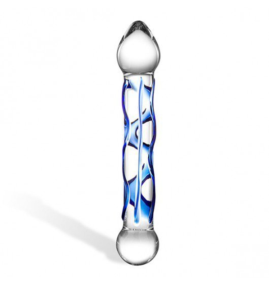 Glas - Dildo- Full Tip Textured Glass 