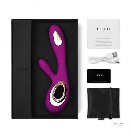   LELO Wibrator Króliczek Soraya Wave Deep Rose