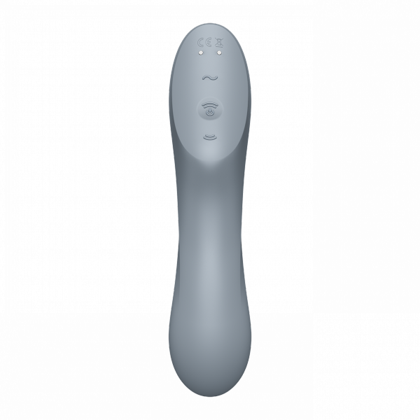 Satisfyer Vibrator Ssący - Curvy Trinity 3 (Blue Grey) 3w1
