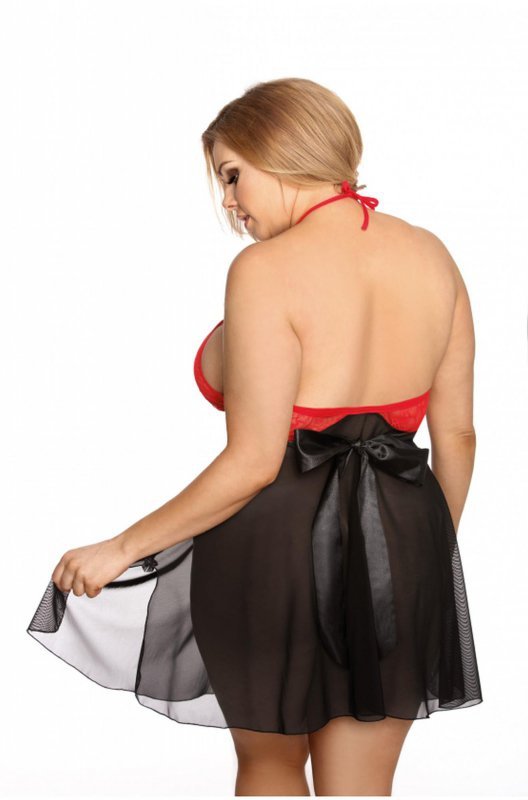 ANAIS LYDIA HALKA + STRINGI KOMPLET BIELIZNY EROTYCZNEJ  XL+ (3XL/4XL)