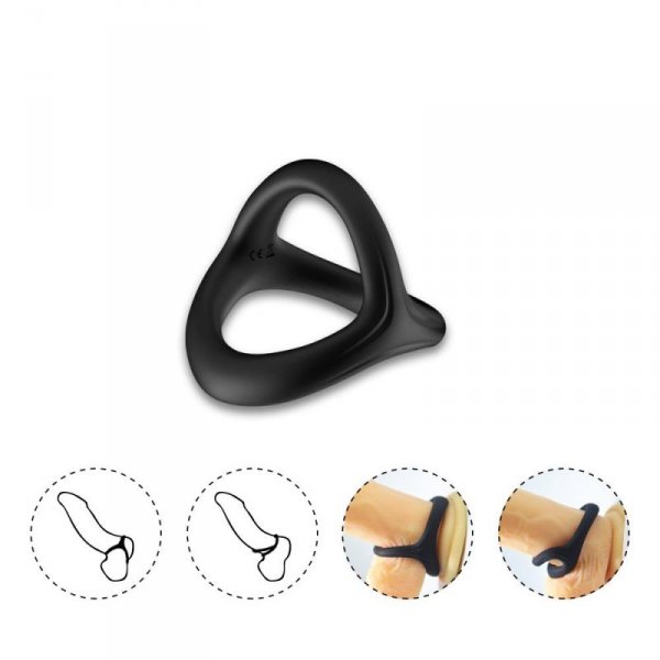 BOSS SERIES 3 Pierścienie na Penisa - Tresor black