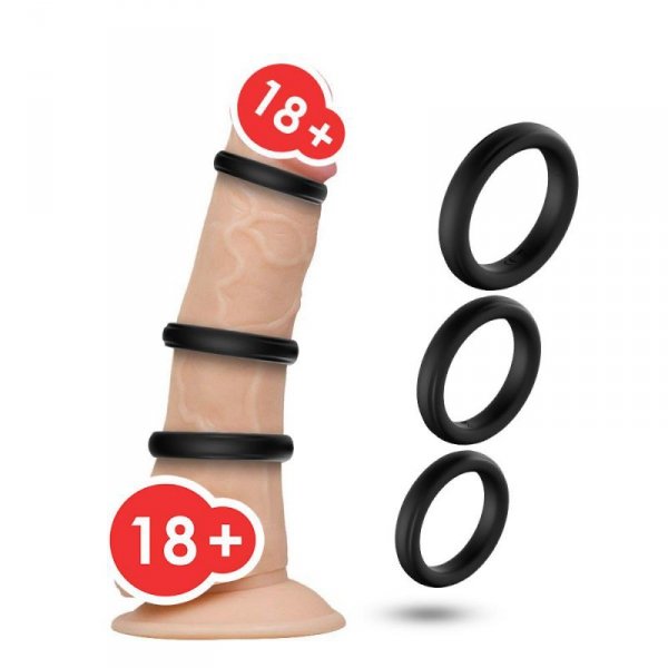 BOSS SERIES Pierścienie na Penisa - Triple black
