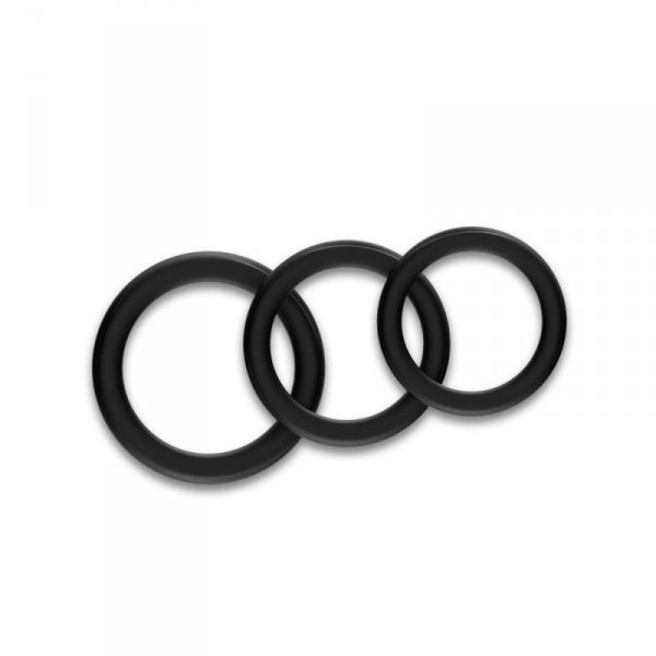 BOSS SERIES Pierścienie na Penisa - Triple black