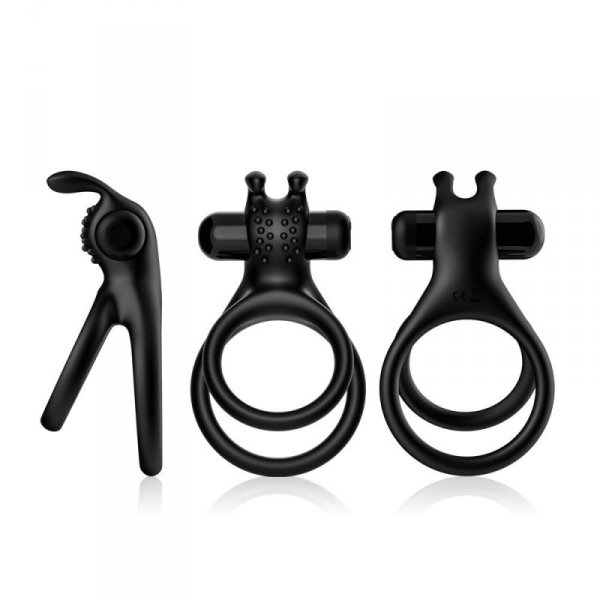 BOSS SERIES Pierścień Wibrujący - Traveler black