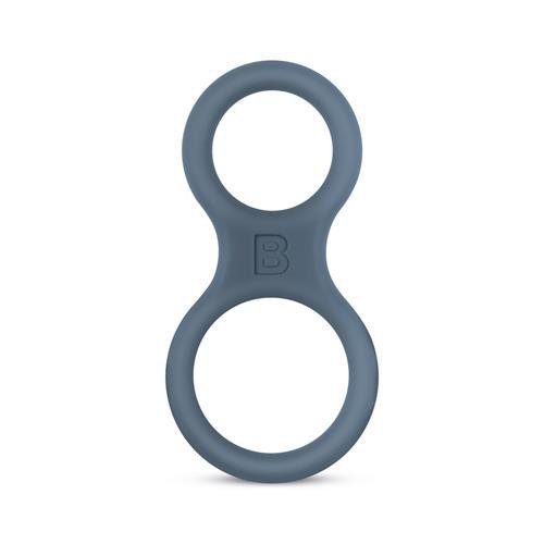 BONERS Pierścień na penisa Silicone Cock Ring And Ball Stretcher - Grey