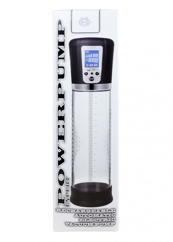 BossSeries Pompka do Penisa-Powerpump USB Rechargeable Automatic Electric Vacuum Pump