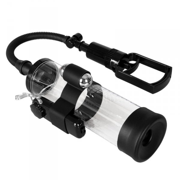 BossSeries Pompka-Powerpump MAX Vibrating - Black&amp;Clear