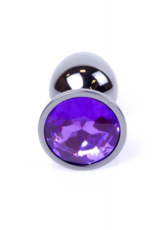 BossSeries Korek Analny -Jewellery Dark Silver PLUG- Purple