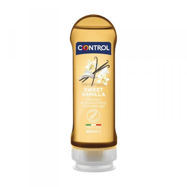 CONTROL Lubrykant Rozgrzewajcy - Sweet Vanilla 200 ml - żel intymny, do masażu rozgrzewający waniliowy
