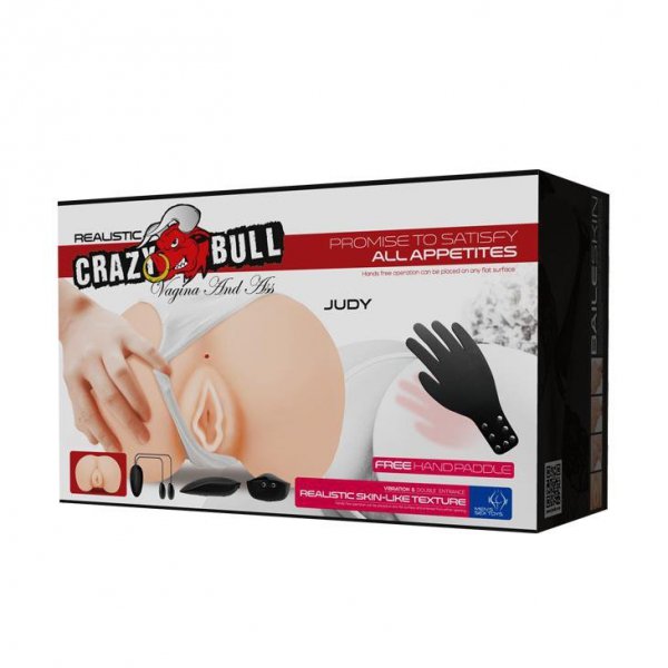 CRAZY BULL - Judy Vibrating-Masturbator Wagina i Anal