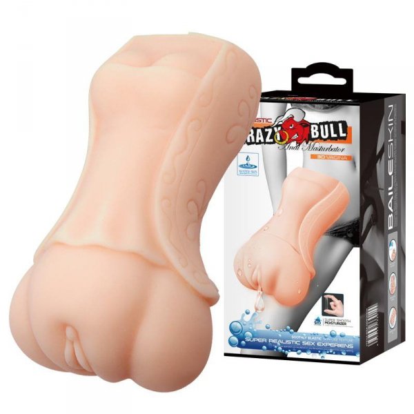 CRAZY BULL- 3D VAGINA, Water lubricant - Sztuczna Pochwa 
