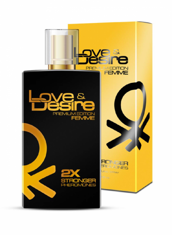 SEXUAL HEALTH SERIES Perfumy z Feromonami-Love Desire GOLD women 100 ml