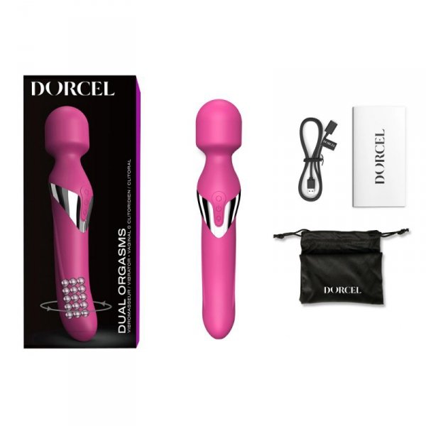 DORCEL Dwustronny masażer i wibrator - Dual Orgasms Magenta