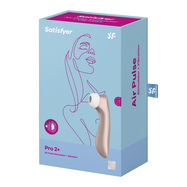 SATISFYER Stymulator - Pro 2+ (Air pulse Stimulator + Vibration)