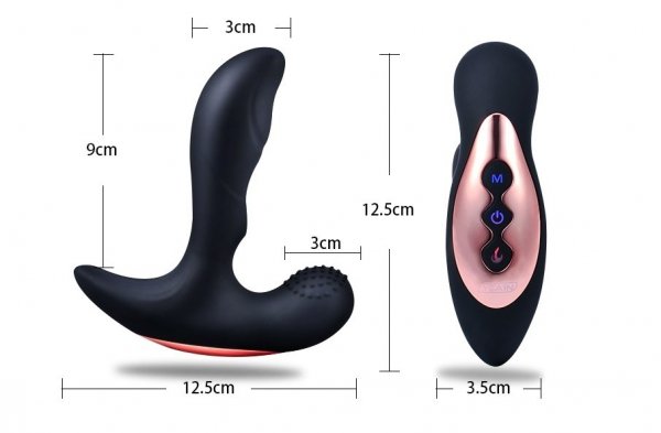 LoveToYou PROSTATE HEATING VIBRATOR REMOTE CONTROL  - 10 FUNKCJI GRZANIE + PILOT