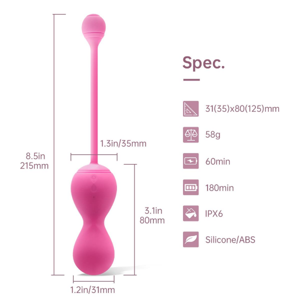 MAGIC MOTION - Smart Kegel Master Balls Pink