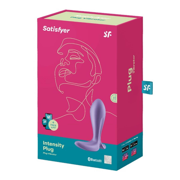 SATISFYER Wibrujący Korek Analny na APP-Intensity Plug purple