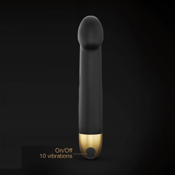 DORCEL REAL VIBRATION M BLACK &amp; GOLD 2.0 - RECHARGEABLE