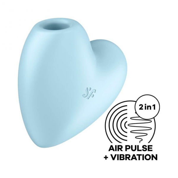 SATISFYER Stymulator Łechtaczki  - Cutie Heart (Blue)