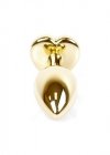 Plug-Jewellery Gold  Heart PLUG- Green