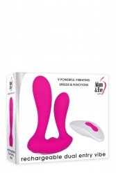 A&E RECHARGEABLE DUAL ENTRY VIBE PINK