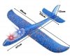 2x Styroporflugzeug Flugzeug Spielzeug LED Flieger Segelflugzeug Wurfgleiter