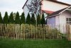 Staketenzaun Holzzaun Haselnussholz imprägniert - 0.7m x 5m, Lattenabstand 3-4cm