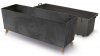 Blumenkasten Blumenkübel mit Füßen Pflanzkübel Beton Optik Übertopf 77cm - Beton