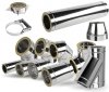 Edelstahl Ofenrohr 500mm doppelwandig Rauchrohr isoliert - 160/220mm Ø
