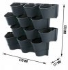 Blumentopf 12er Set Vertikaler Pflanzwand Taschen Wandgarten mit Abfluss - Cascade Wall
