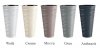 Blumentopf Blumenkübel Massiv Sand Slim weiß 400