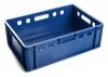 2x Fleischerkiste Eurofleischerkiste E2 Eurokasten Metzgerkiste Lagerkiste Blau 60x40