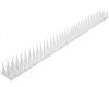 Vogelabwehr Spikes Kunststoff 3cm Tierabwehr Taubenspikes Vogelschutz 50cm - Weiß