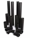 Ofenrohr FAL Rauchrohr Kaminrohr 0,6mm Schwarz feueraluminiert - 50cm 120 mm