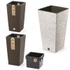 Blumentopf Blumenkübel ECO WOOD Pflanzentopf mit Einsatz Furu Eco 300 -  Weiß