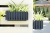 Blumenkasten Balkonkasten Landhaus-Optik - Fancycase 600 Grau mit Halterungen