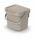 Mülleimer Müllbehälter Abfalleimer Biomülleimer Eimer Mülltonne Griff 3L - Hellbraun