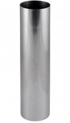 Rauchrohr Rauchrohr Kaminrohr 0,6mm Silber feueraluminiert - 50cm 100mm