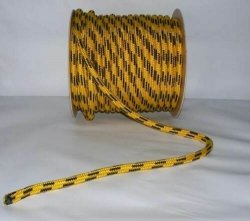 Polypropylen Seil PP schwimmfähig Polypropylenseil -  gelb-schwarz,  18mm, 20m