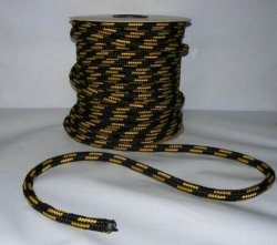 Polypropylen Seil PP schwimmfähig Polypropylenseil -  schwarz-gelb,  4mm, 25m